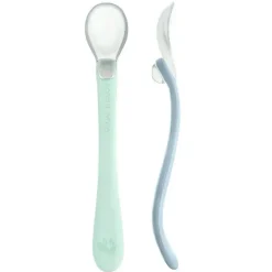 Iplay Utensils & Accessories|Dishes, Utensils & Food Containers*Green Sprouts - Silicone & Sprout Ware First Food Spoons, Light Sage/Light Blueberry