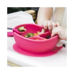Iplay Suction Plates & Bowls|Dishes, Utensils & Food Containers*Green Sprouts - Silicone Learning Bowl, Aqua