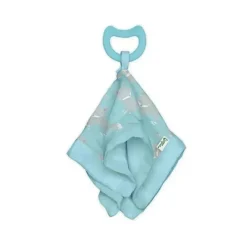 Iplay Rattles & Teethers|Toys For 0-12 Months*Green Sprouts - Snuggle Blankie Teether Made From Organic Cotton, Aqua Fox