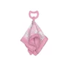 Iplay Rattles & Teethers|Organic*Green Sprouts - Snuggle Blankie Teether Made From Organic Cotton, Pink Bunny