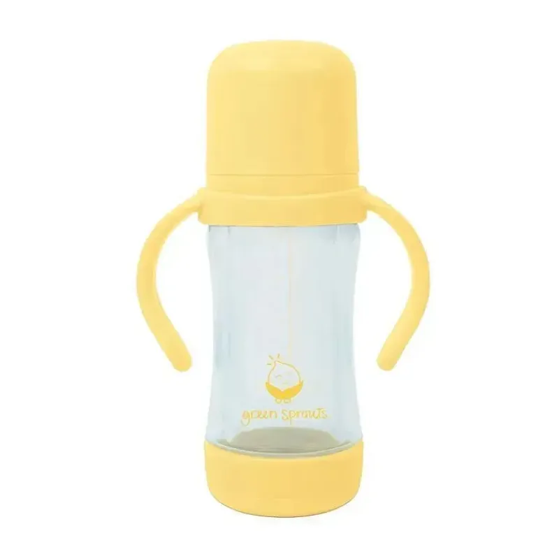 Iplay Straw, Sippy & Training Cups|Dishes, Utensils & Food Containers*Green Sprouts - Sprout Ware Sip & Straw Cup Made From Plants And Glass, Yellow