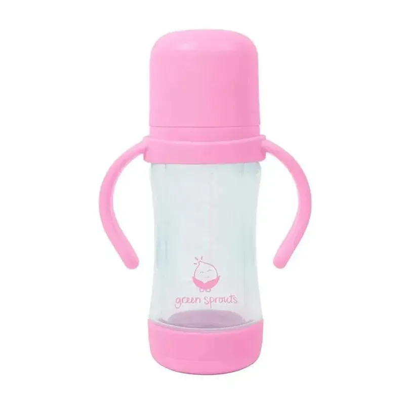 Iplay Straw, Sippy & Training Cups|Dishes, Utensils & Food Containers*Green Sprouts - Sprout Ware Sip & Straw Cup Made From Plants And Glass, Pink