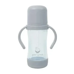 Iplay Straw, Sippy & Training Cups|Dishes, Utensils & Food Containers*Green Sprouts - Sprout Ware Sip & Straw Cup Made From Plants And Glass, Gray