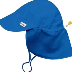 Iplay Baby Hats*Green Sprouts - Upf50+ Baby Eco Flap Hat, Cobalt