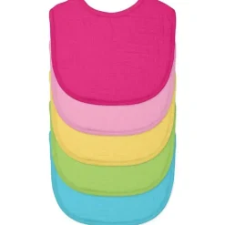 Green Sprouts Organic|Bibs*Girls' 5-Pack Organic Cotton Muslin Bibs