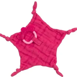 Green Sprouts Organic*Muslin Blankie Teether, Fuchsia