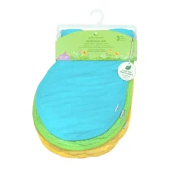 Green Sprouts Organic|Burp Cloths*3-Pack Muslin Burp Cloths, Pink