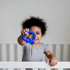 Iplay Rattles & Teethers|Toys For 0-12 Months*Green Sprouts Silicone Fruit Teether, Blueberry