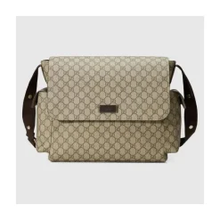 Gucci Diaper Backpacks*GG Plus Supreme Diaper Bag, Beige