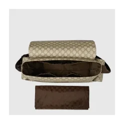 Gucci Diaper Backpacks*GG Plus Supreme Diaper Bag, Beige