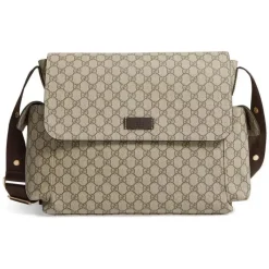 Gucci Diaper Backpacks*Supreme Diaper Bag with Changing Pad, Beige