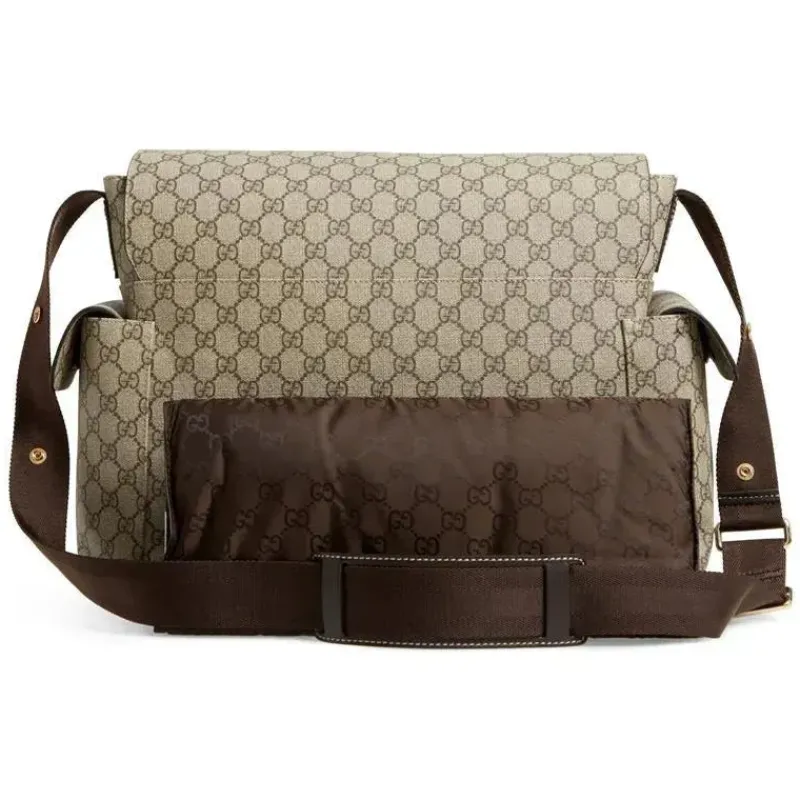 Gucci Diaper Backpacks*Supreme Diaper Bag with Changing Pad, Beige