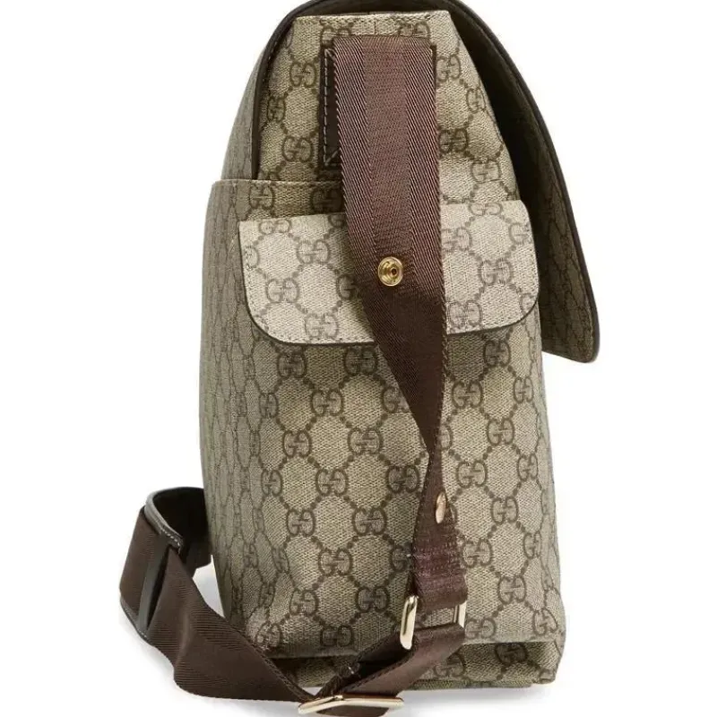 Gucci Diaper Backpacks*Supreme Diaper Bag with Changing Pad, Beige