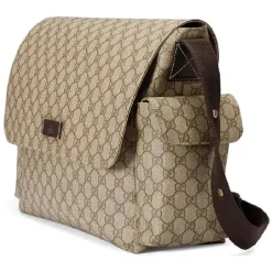 Gucci Diaper Backpacks*Supreme Diaper Bag with Changing Pad, Beige