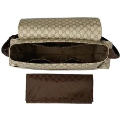 Gucci Diaper Backpacks*Supreme Diaper Bag with Changing Pad, Beige