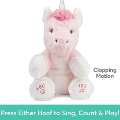 Gund Plush & Stuffed Animals|Gifts From $25 To $50*Animated Alora the unicorn, pink plush baby toy