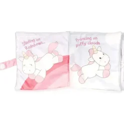 Gund Books, Music & Dvds*Baby Dreaming Luna Unicorn Soft Book Plush Stuffed Sensory Stimulating Toy, 8 In