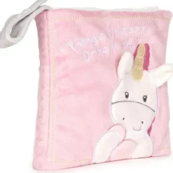 Gund Books, Music & Dvds*Baby Dreaming Luna Unicorn Soft Book Plush Stuffed Sensory Stimulating Toy, 8 In