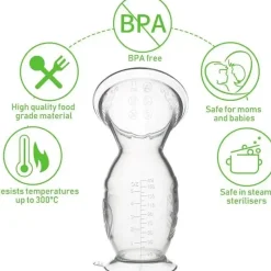 Haakaa Cool Baby Products*- Silicone Breast Pump with Suction Base, 5Oz