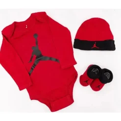 Jordan Baby Athletic*Haddad 20 Basic Long Sleeve 3Pc Set Gym Red