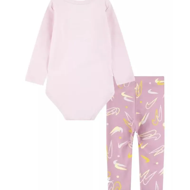 Haddad Baby Sets*- Nike Baby Girl Bodysuit & Legging Set, Light Pink