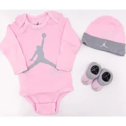 Jordan Baby Athletic*Haddad Basic Long Sleeve Set Pink Foam