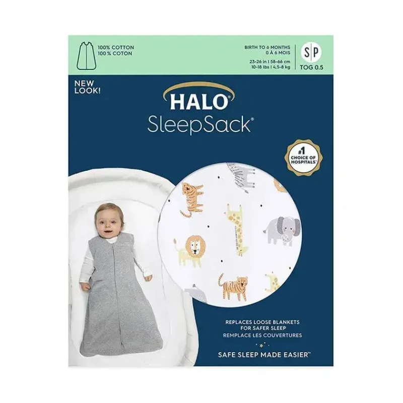 Halo Swaddles & Wearable Blankets*- Innovations SleepSack 100% Cotton Wearable Blanket, Jungle
