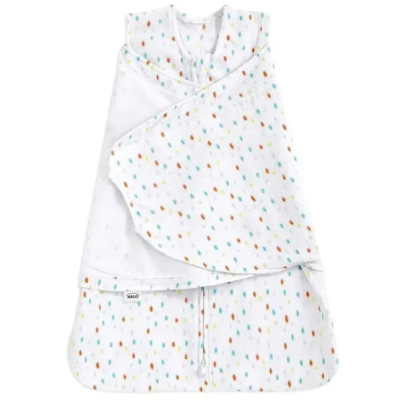 Halo Swaddles & Wearable Blankets*- Micro-Fleece Sleepsack Swaddle, Confetti, Small, 3/6M