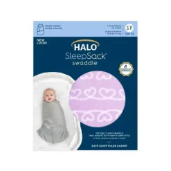 Halo Swaddles & Wearable Blankets*Sleepsack Swaddle Heartline Micro-Fleece - Small