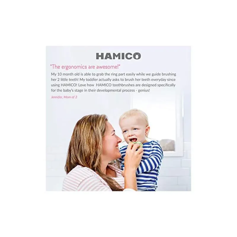 Hamico Oral & Nasal Care*Baby Toothbrush Rubber Ducks