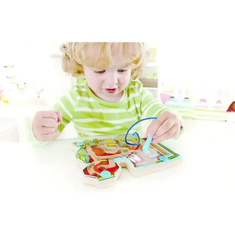 Kids Hape Pretend Play|Toys For 3 Year Old*- Choo Choo Tracks Kid's Magnetic Wooden Maze Puzzle