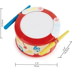 Kids Hape Pretend Play|Toys For 3 Year Old*- Electronic Kids Drum with Lights & Guided Play