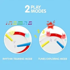 Kids Hape Pretend Play|Toys For 3 Year Old*- Electronic Kids Drum with Lights & Guided Play