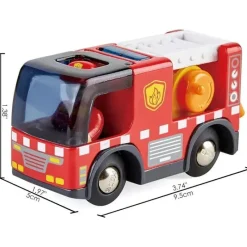 Hape Pretend Play|Toys For 2 Year Old*- Fire Truck with Siren
