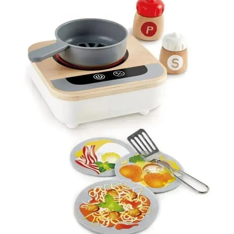 Kids Hape Pretend Play|Toys For 3 Year Old*- Fun Fan Fryer, Wooden Tabletop Stove with Fan