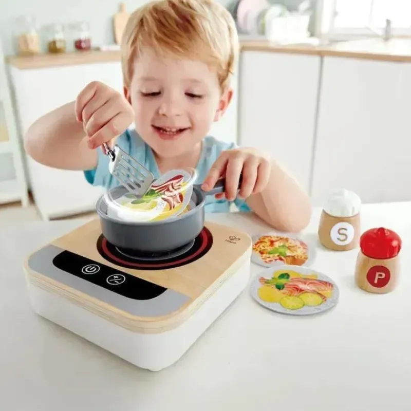 Kids Hape Pretend Play|Toys For 3 Year Old*- Fun Fan Fryer, Wooden Tabletop Stove with Fan