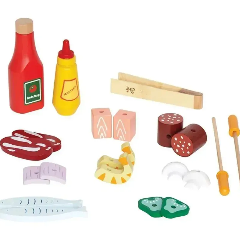 Hape Pretend Play|Toys For 2 Year Old*- Gourmet Grill and Shish Kabob Wooden Play Kitchen
