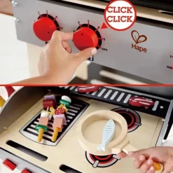 Hape Pretend Play|Toys For 2 Year Old*- Gourmet Grill and Shish Kabob Wooden Play Kitchen