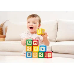 Hape Toys For 0-12 Months*- Grip-N-Stack Silicone & Wood Blocks