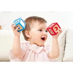 Hape Toys For 0-12 Months*- Grip-N-Stack Silicone & Wood Blocks