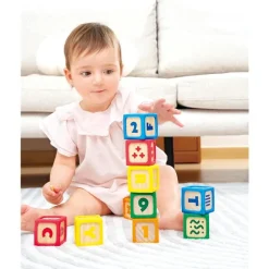 Hape Toys For 0-12 Months*- Grip-N-Stack Silicone & Wood Blocks