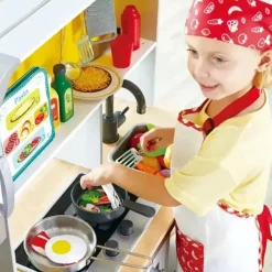 Hape Montessori Toys*- Kids Deluxe Kitchen Playset with Fan Fryer