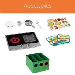 Hape Montessori Toys*- Kids Deluxe Kitchen Playset with Fan Fryer