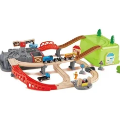 Hape Toys For 2 Year Old|Gift For Toddler*- Railway Bucket Builder Set