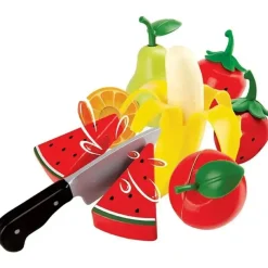 Hape Pretend Play|Toys For 2 Year Old*- Wooden Healthy Cutting Play Fruits with Play Knife