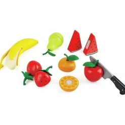 Hape Pretend Play|Toys For 2 Year Old*- Wooden Healthy Cutting Play Fruits with Play Knife