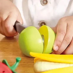 Hape Pretend Play|Toys For 2 Year Old*- Wooden Healthy Cutting Play Fruits with Play Knife