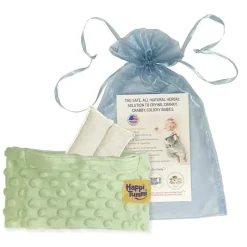 Happi Tummi Cool Baby Products|Pain & Fever Relief*- Green Colic & Gas Relief Aromatherapy Wrap for Babies