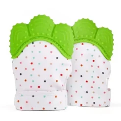 Happy Kidz Rattles & Teethers|Toys For 0-12 Months*Happy Kids Silicone Teether Mitten Green