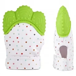 Happy Kidz Rattles & Teethers|Toys For 0-12 Months*Happy Kids Silicone Teether Mitten Green